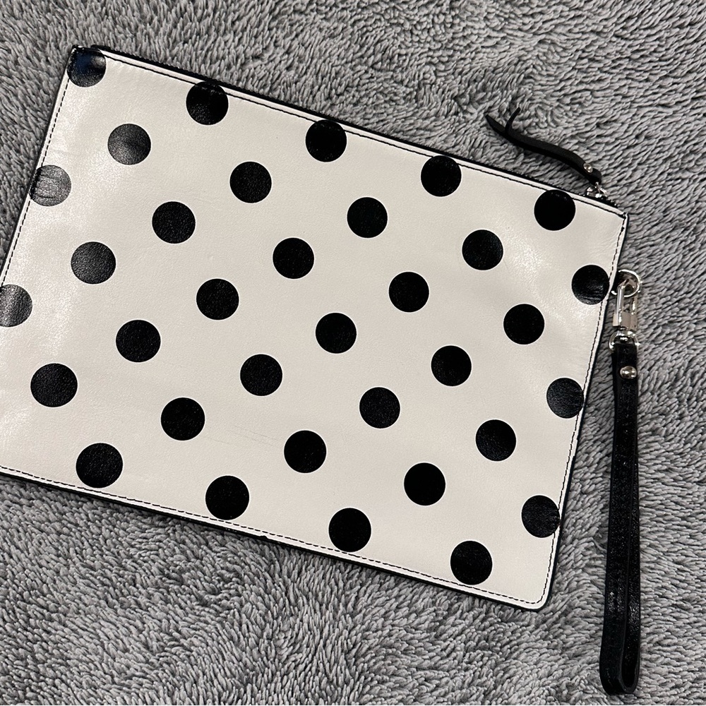 Polka Dot clutch wristlet from Banana Republic / never used!